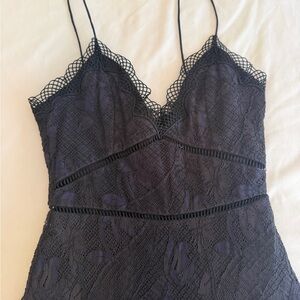 Elegant Black Lace Maxi Dress